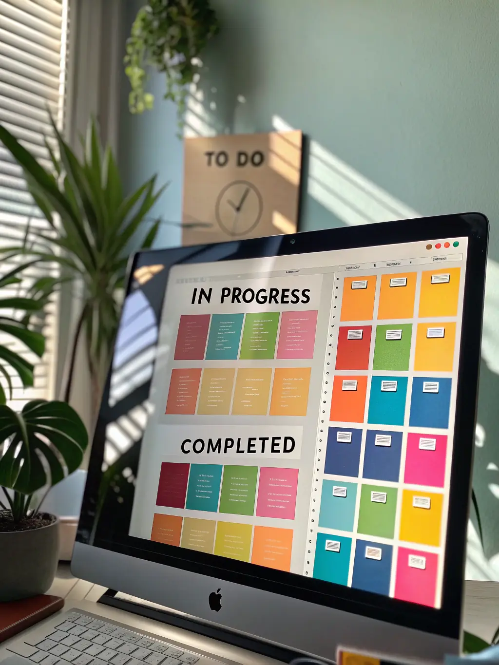A series of recurring tasks being checked off on a digital task management board, representing the recurring project opportunities available through Launch with Education Media.